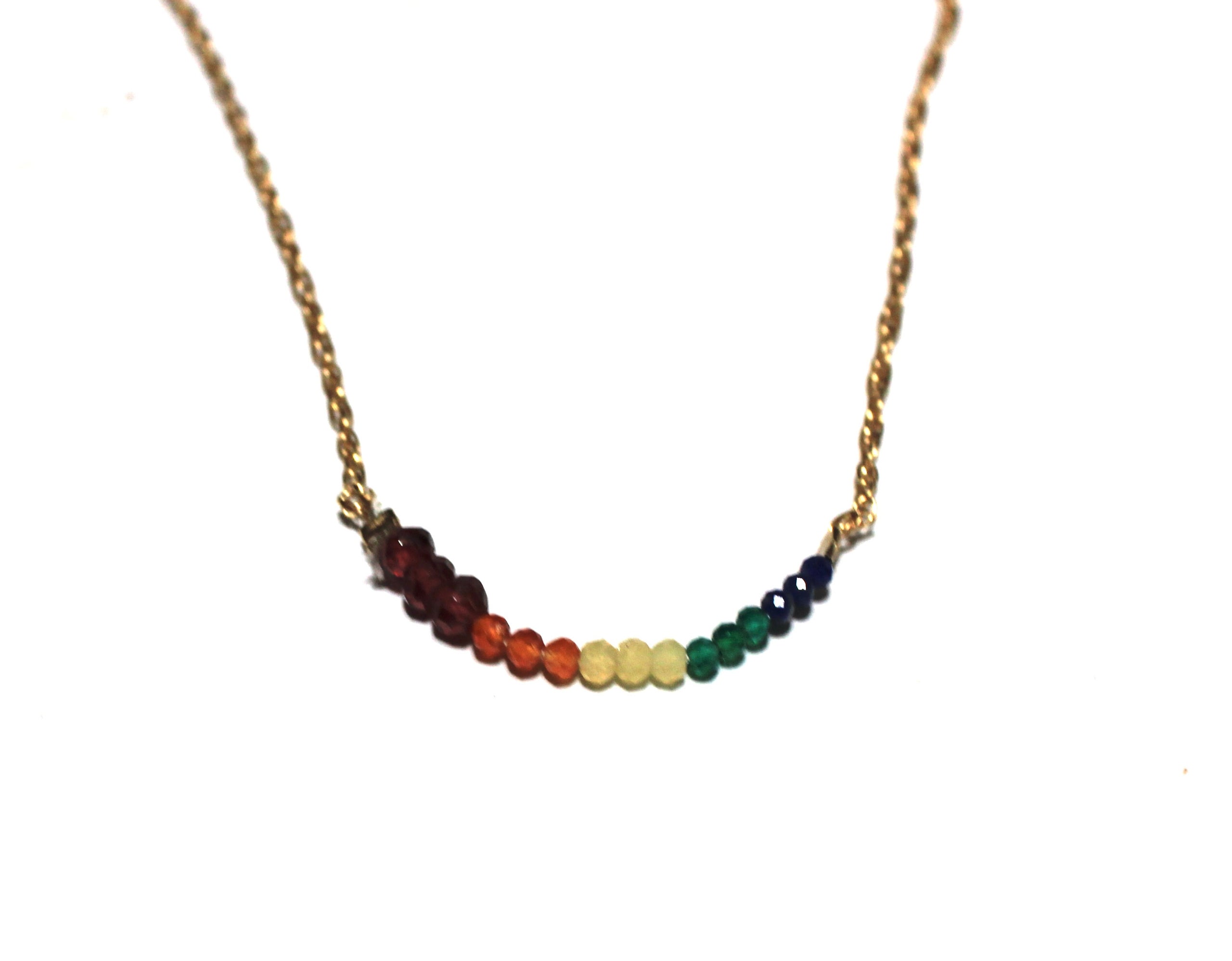 Rainbow Gold Necklace